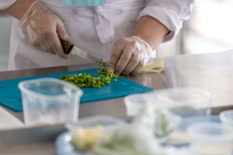 Chopt team preparing fresh ingredients